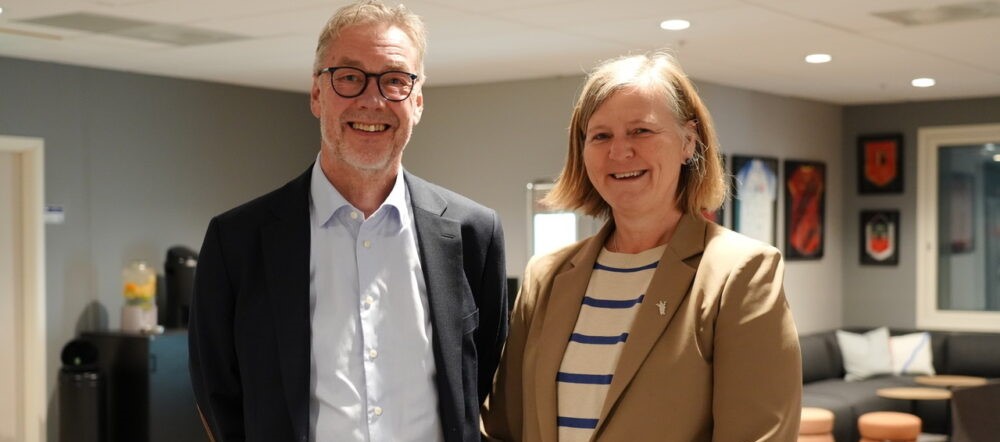 Bjørn Skrattegård og Anne-Karin Rime smiler til kamera.